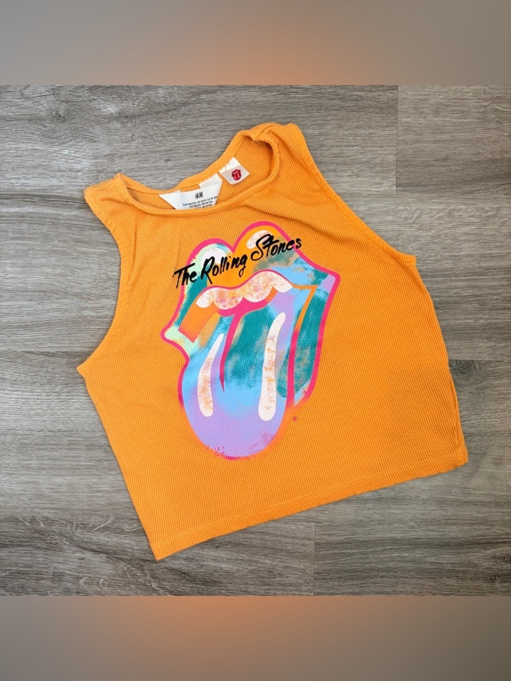 H&M The Rolling Stones girls crop top